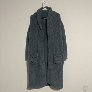 Barefoot Dreams Cozy Chic Robe Gray Womens Plus Size 1 No Waist‎ Tie